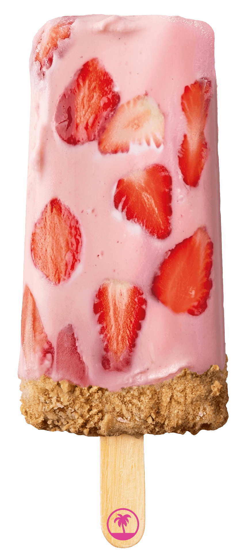 Paleta de proteína Pastel de fresa